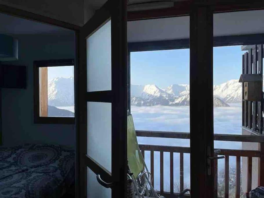 Appartement Entierement Renove, Vue Exceptionnelle Huez Exterior foto